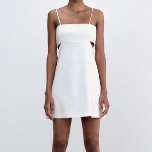 Zara white mini dress. Sold out online & NWT